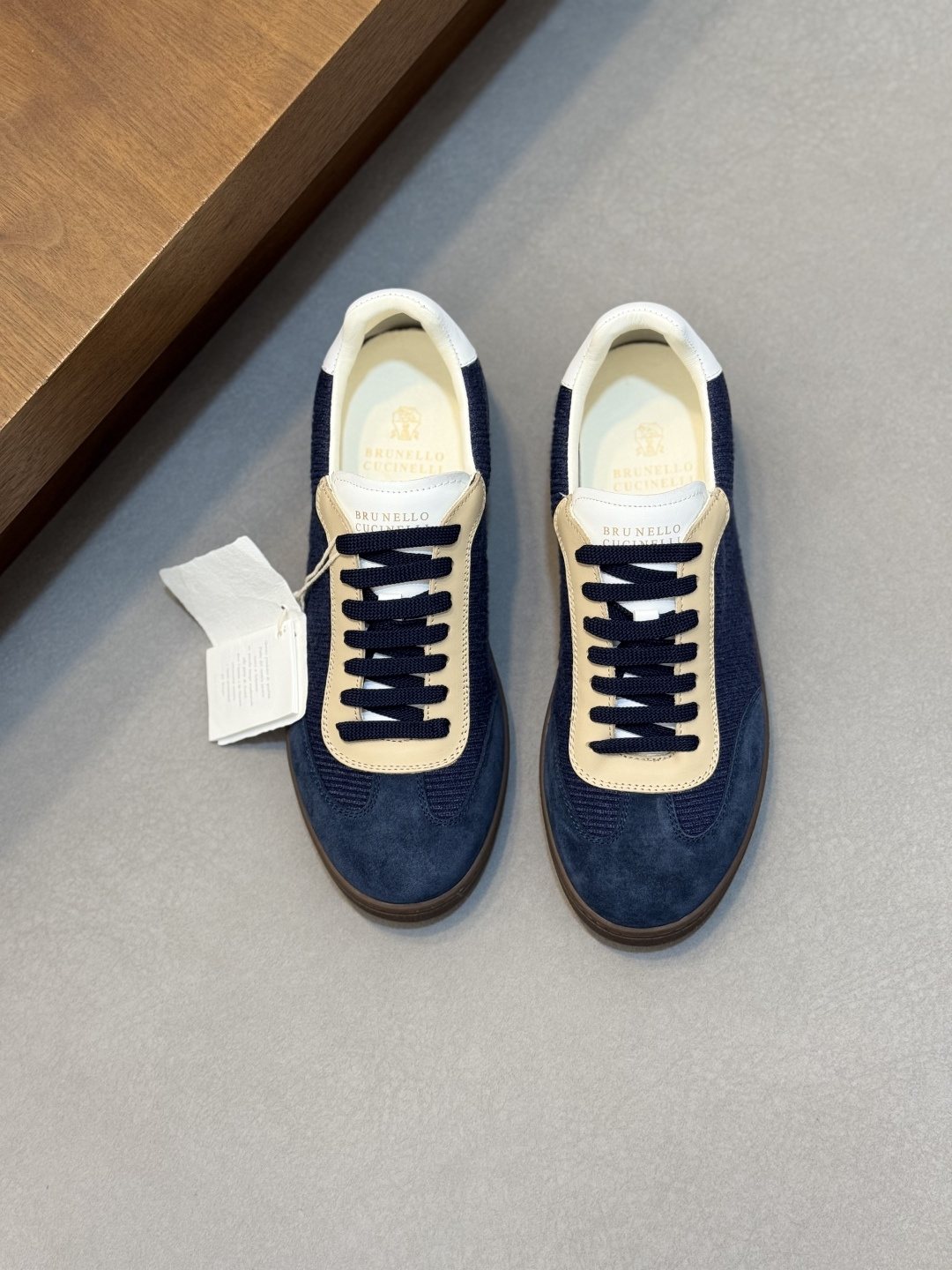 Brunello Cucinelli Low-Top Suede Sneakers — front