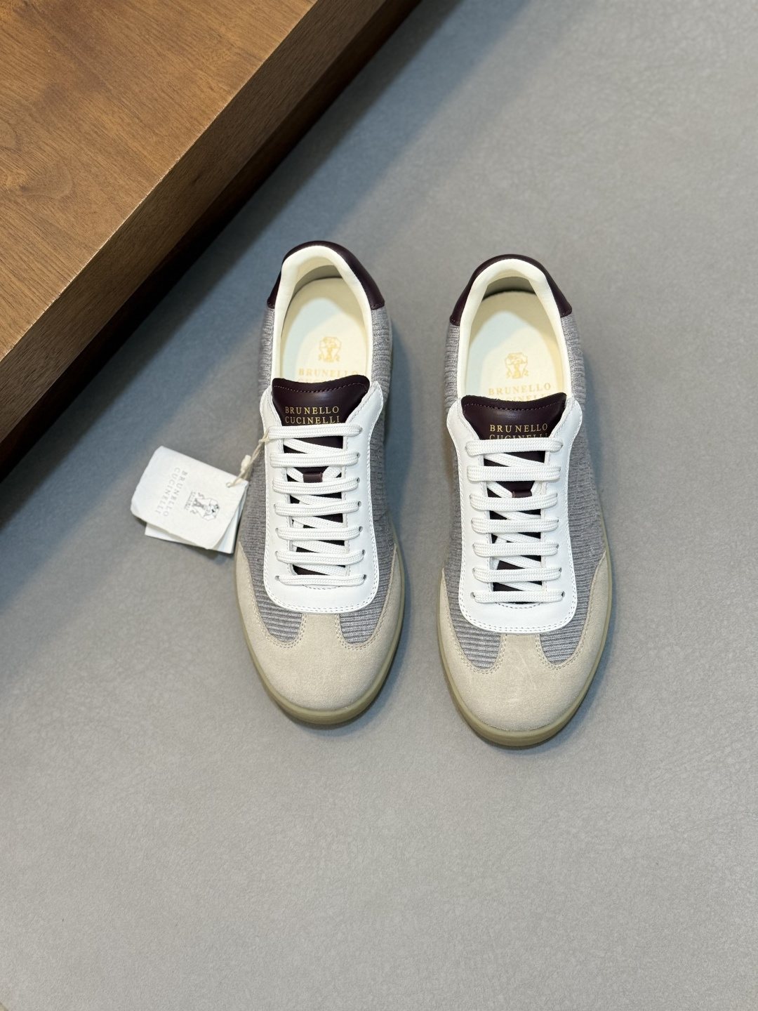 Brunello Cucinelli Low-Top Suede Sneakers — front