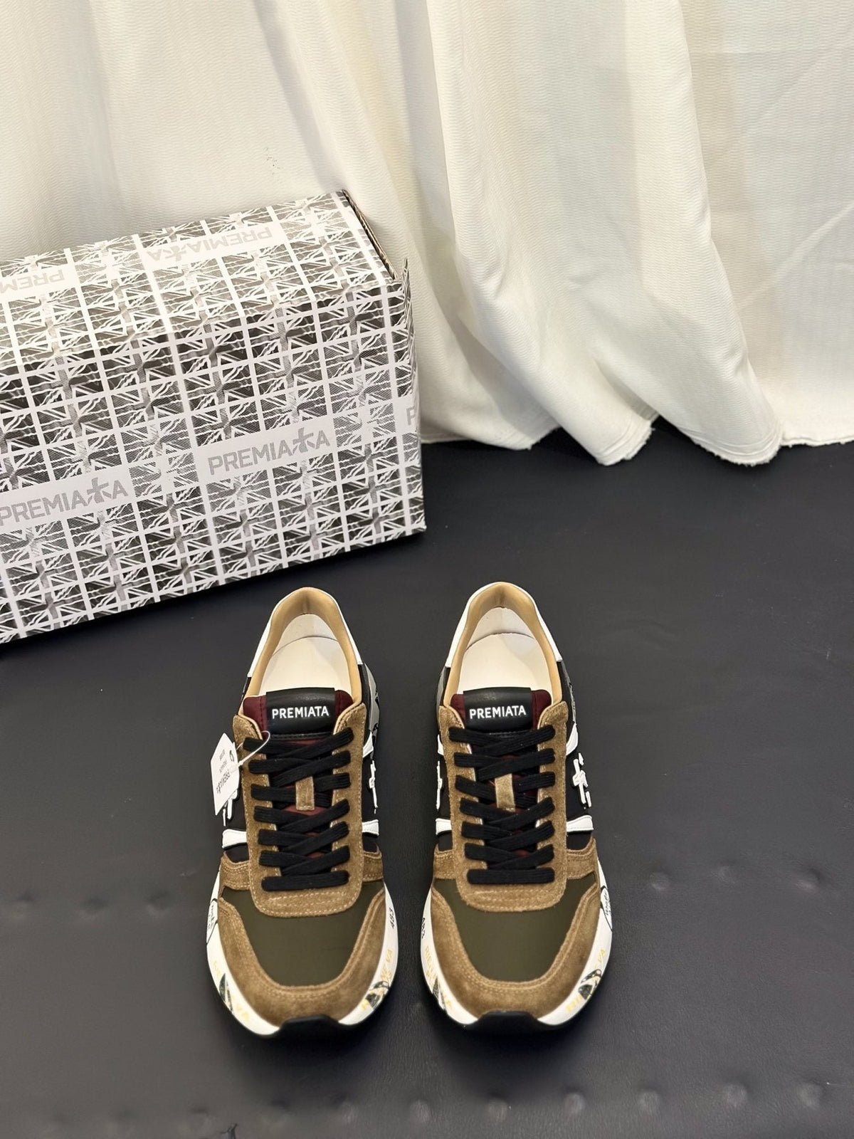 PREMIATA Panel-Detail Men's Sneakers — front