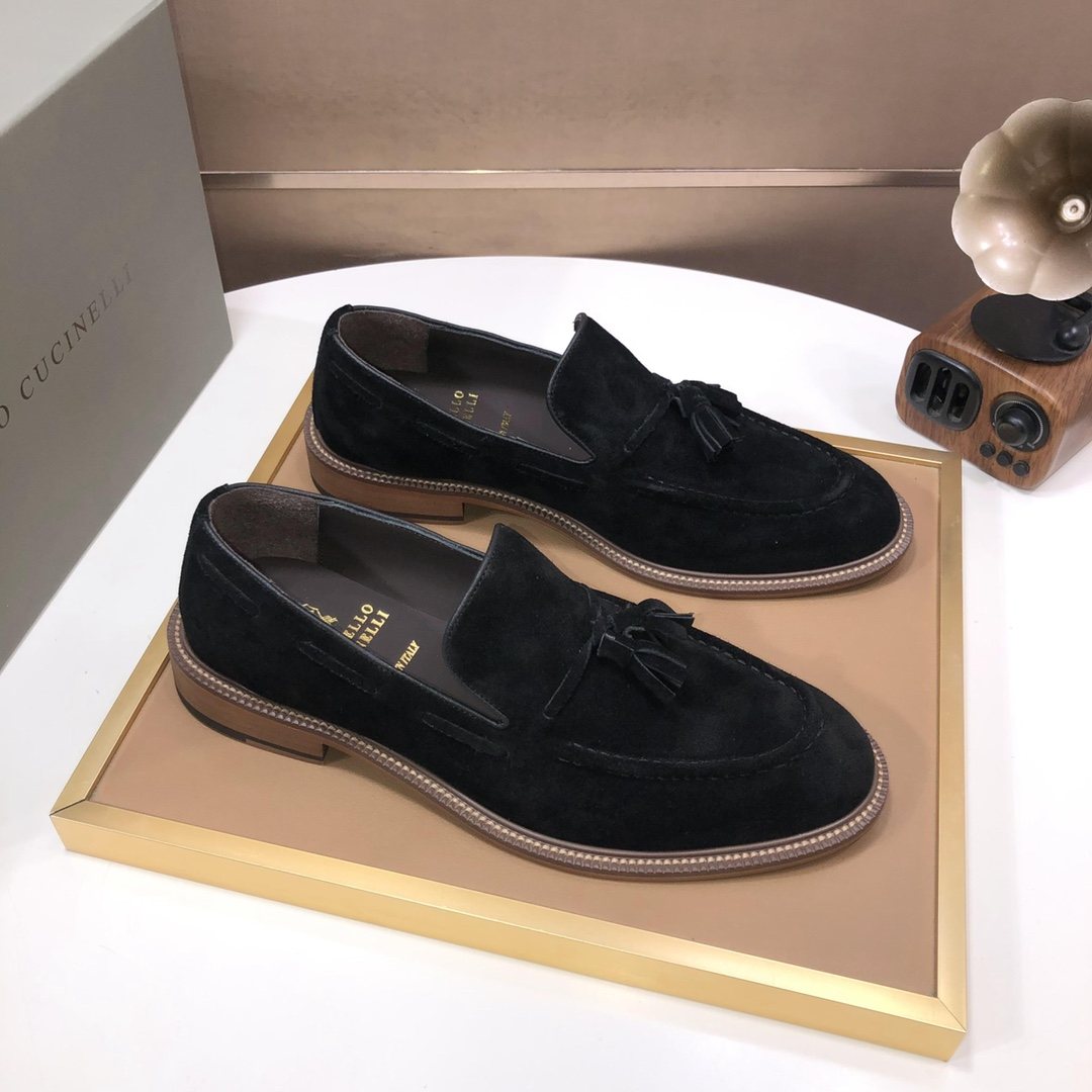Brunello Cucinelli Men's Tassel Loafers — front