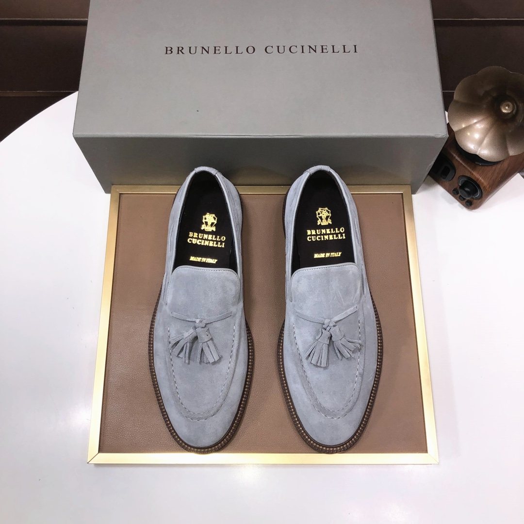 Brunello Cucinelli Men's Tassel Loafers — front