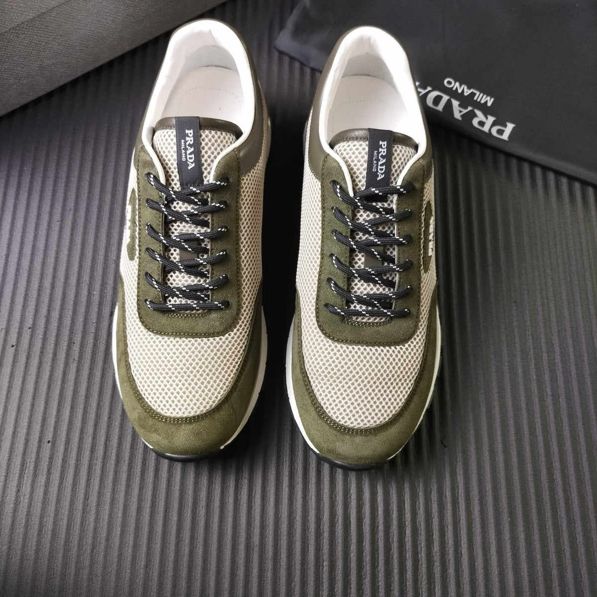Prada Mesh Low-Top Sneakers — front