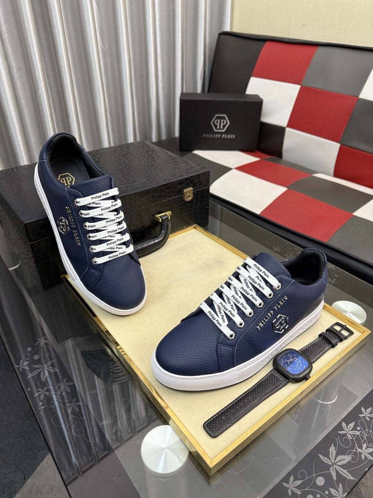 Philipp Plein Lace-Up Low-Top Sneakers — hero