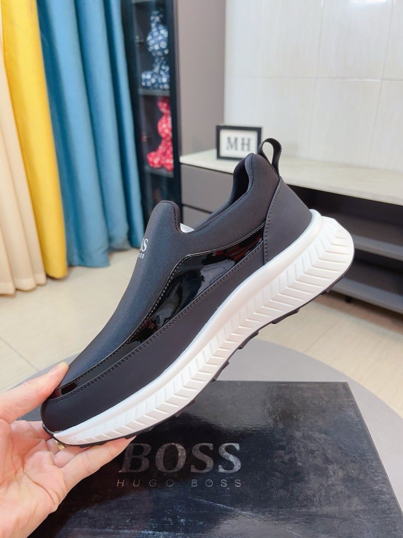 Hugo Boss Contrast Side Slip-On Sneakers — side