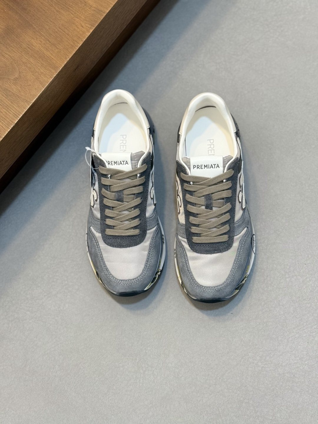 PREMIATA Paneled Lace-Up Sneakers — front