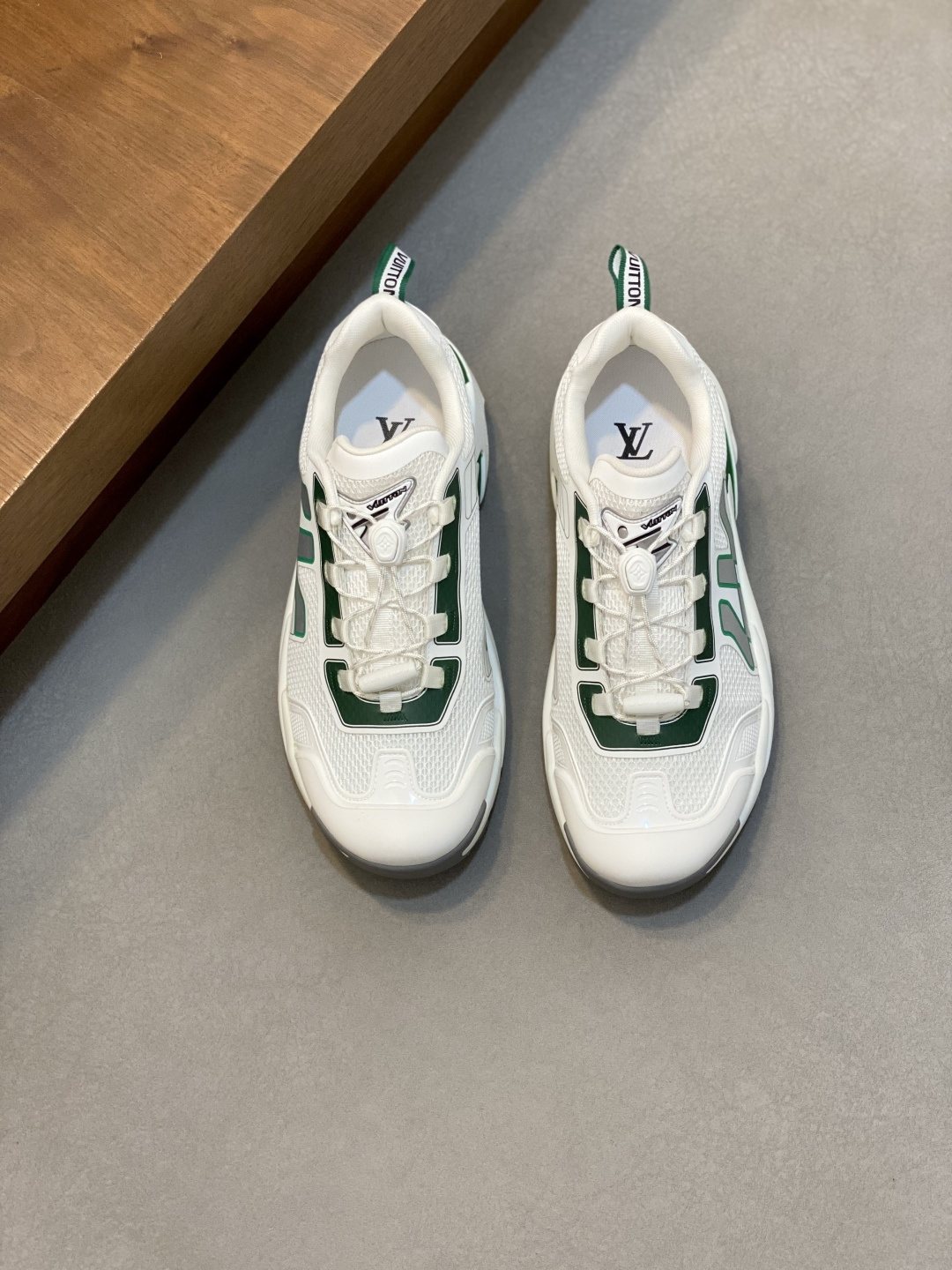 Louis Vuitton Paneled Mesh Sneakers — front